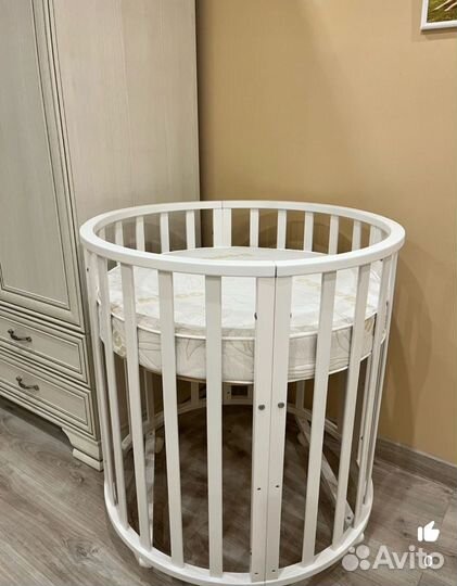 Матрас детский круглый 75