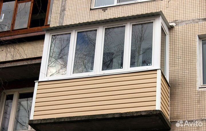 Остекление балконов и лоджий. Отделка балкона