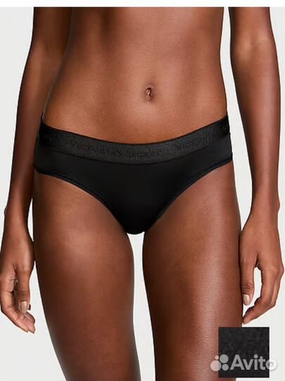 Черные victoria secret трусы оригинал