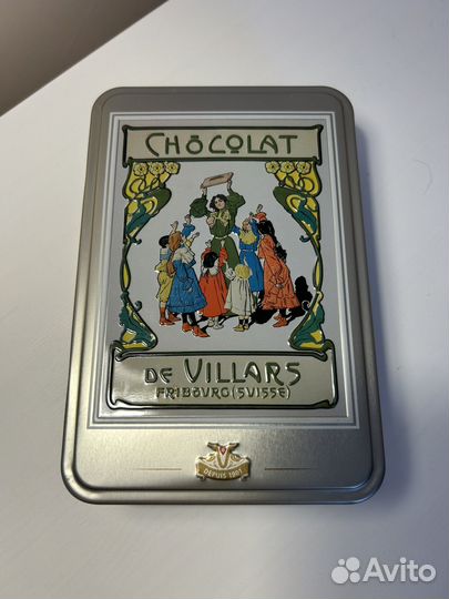 Жестяная банка из под конфет villars Швейцария