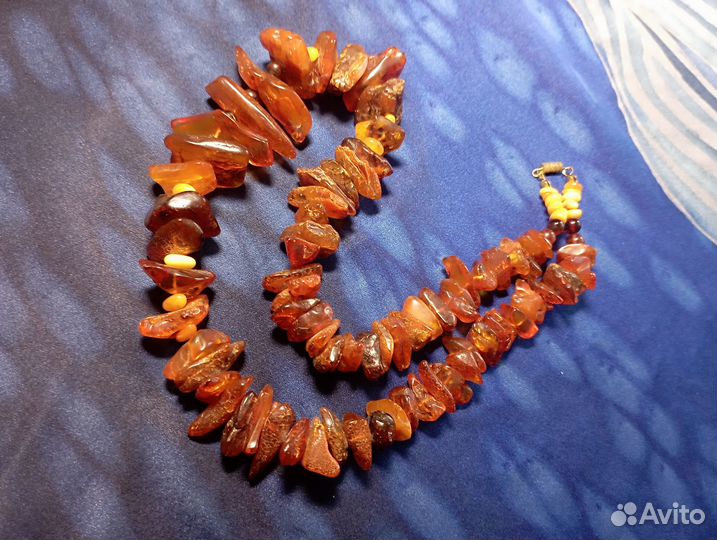 Янтарь СССР бусы браслет панно