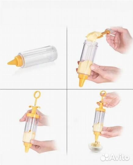 Кондитерский поршневой шприц с 8 насадками Tescoma