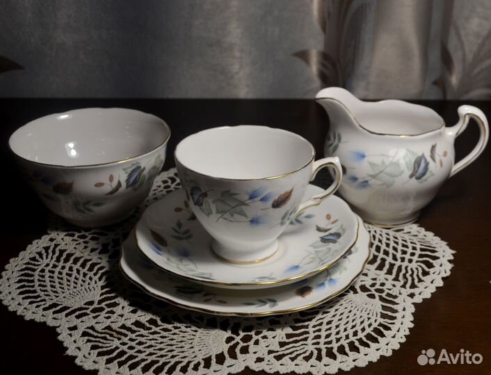 Чайное трио,сахарница,молочник Colclough Англия