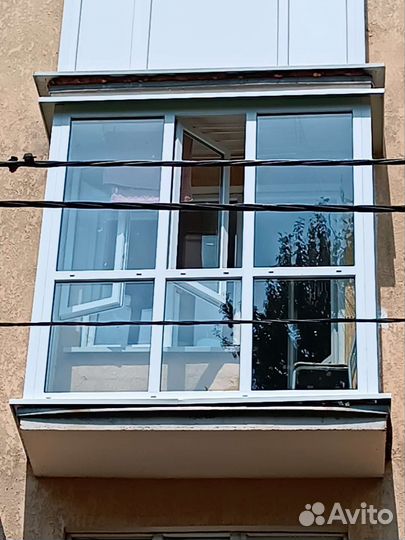 Балкон в пол со стеклом