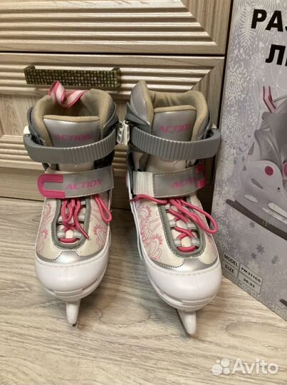 Коньки детские раздвижные 30-33 размер