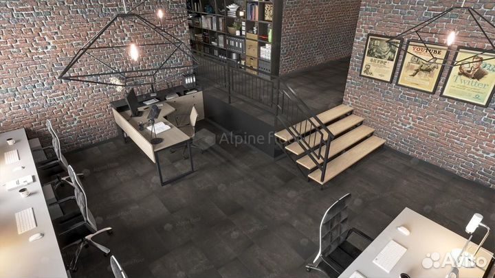 Кварц-виниловая напольная плитка Alpine Floor Ligh