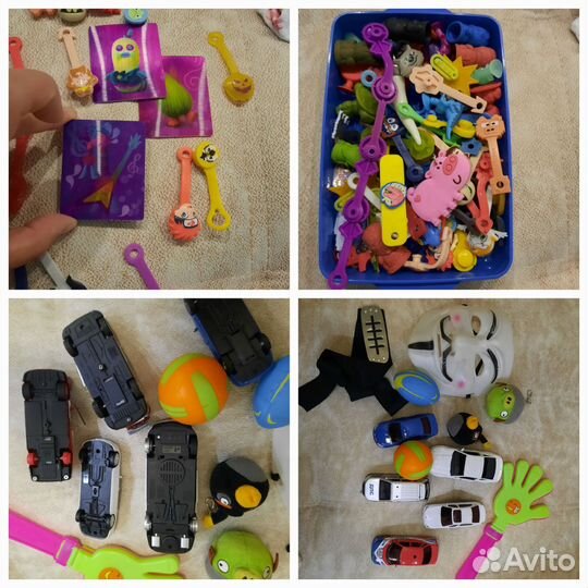 Игрушки скрепыши брелки машины
