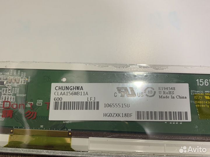 Матрица 15.6 40pin обычная claa156wb11a