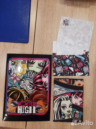 Блокноты бумага карандаши набор Monster High