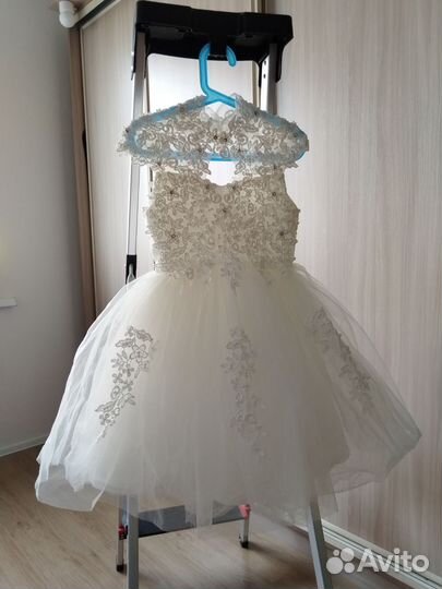 Платье коктельное, ручная вышивка 116