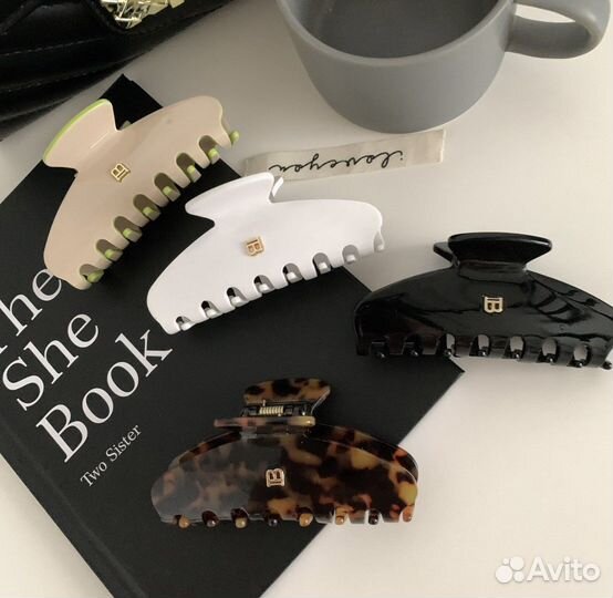 Заколка для волос краб, крабик балман,balmain