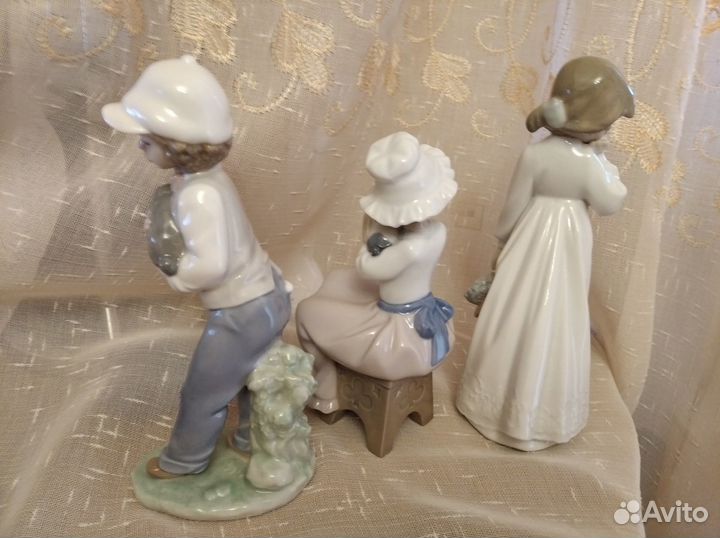 Фарфоровые статуэтки Lladro. Дети