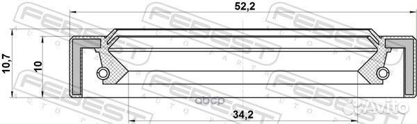 Сальник привода Febest 810 MD712012,06010098