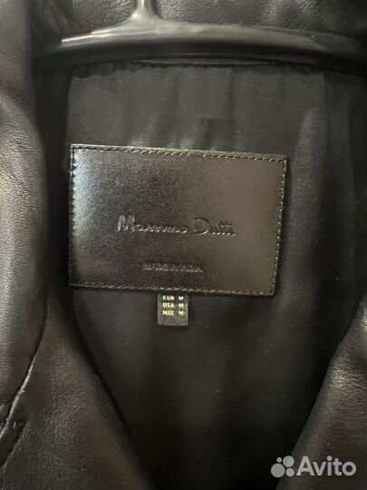 Куртка кожаная женская massimo dutti m