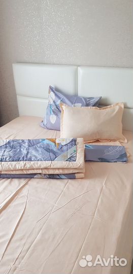 Постельное белье евро с одеялом