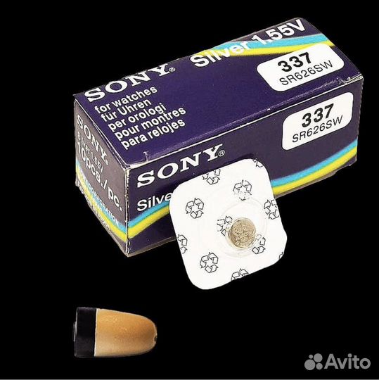 Батарейка sony 337 для микронаушника