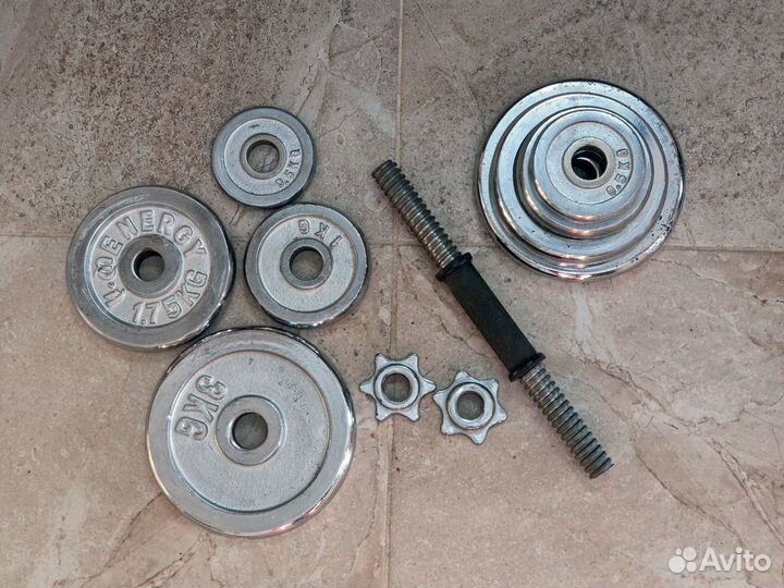 Гантель разборная 13кг (хромированная)