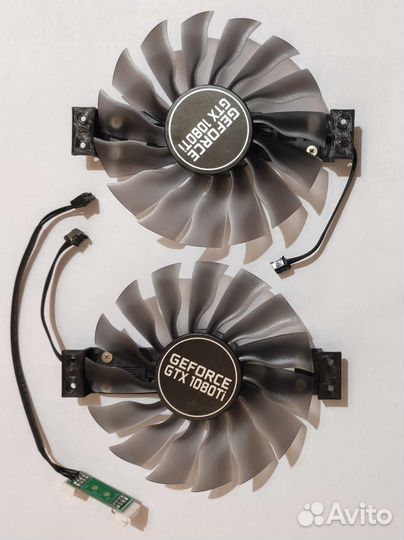 Вентиляторы и планки для Palit Gamerock 1080ti