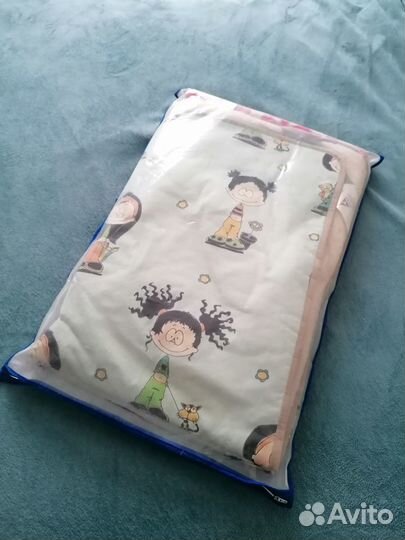 Новое шерстяное одеяло с хлопковым верхом