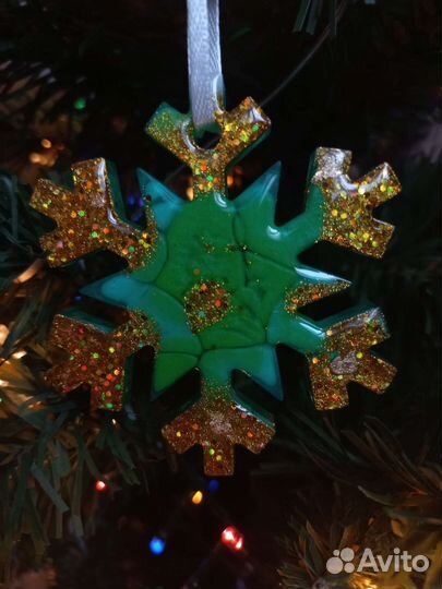 Елочные игрушки эпоксидная смола