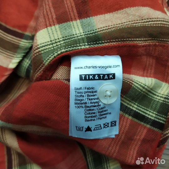 H&M. 122 Рубашка фланелевая в клетку