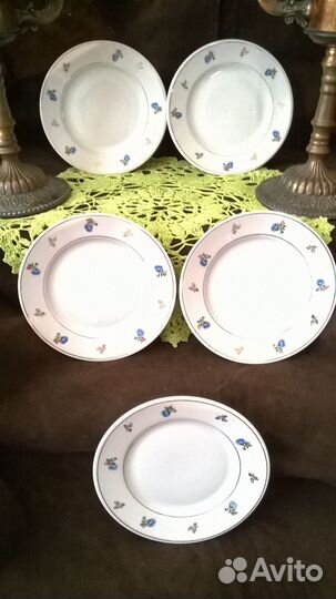 Тарелки и блюда СССР фарфор, фаянс, стекло