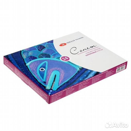 Краска акриловая в тубе, набор 24 цвета х 10 мл, з