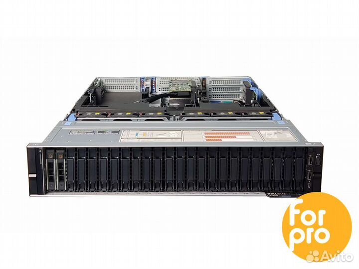 Сервер dell R740xd 28SFF 2x6162Plat 384GB, H730p