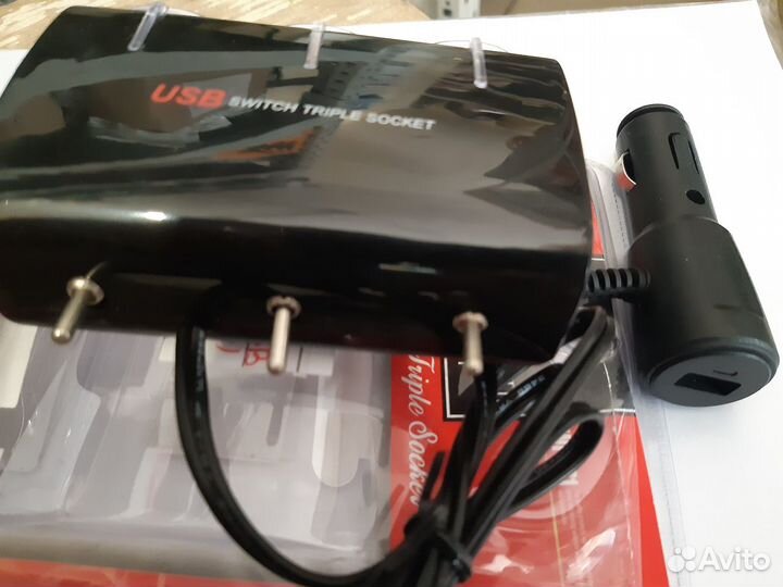 Разветвитель гнезда прикуривателя 3 гнезда
