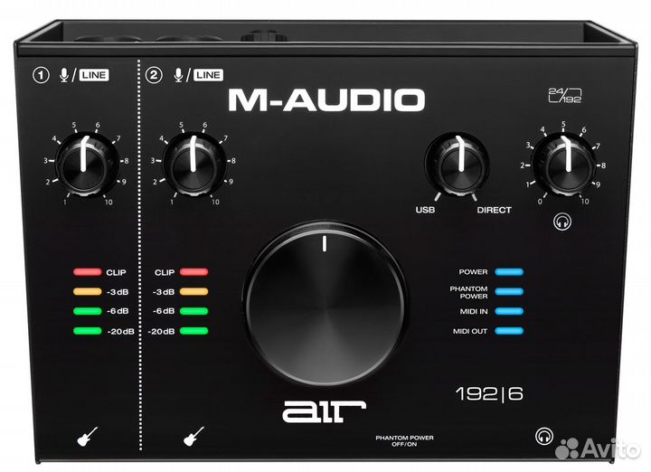 Новый аудиоинтерфейс M-Audio AIR 192 I 6. Гарантия