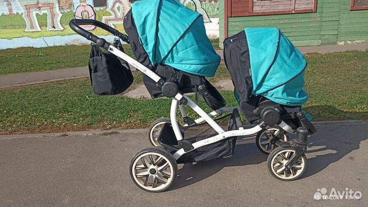 Коляска для двойни и погодок Bebetto 42