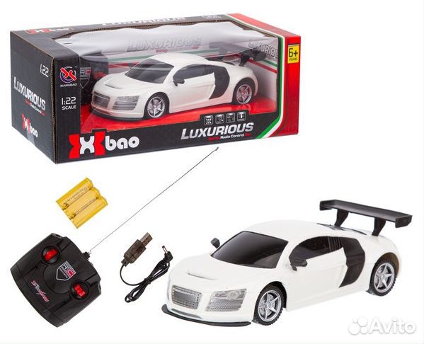 Машинка р/у, USB з/у, цв. в асс, М1:22, 2293365