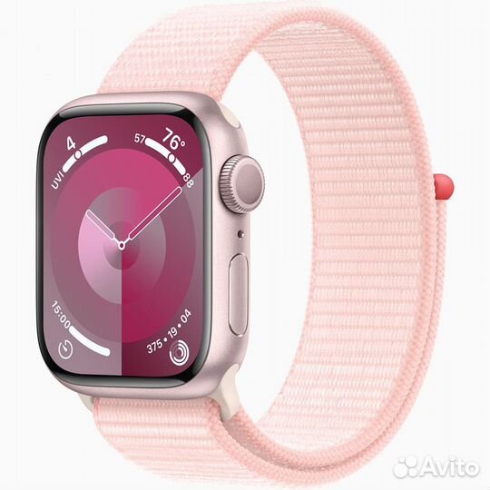 Apple Watch Series 9, 41 мм, Pink, Al,Sport Loop