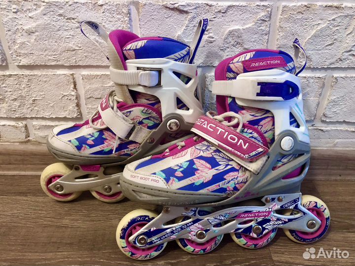 Роликовые коньки детские раздвижные 31-36