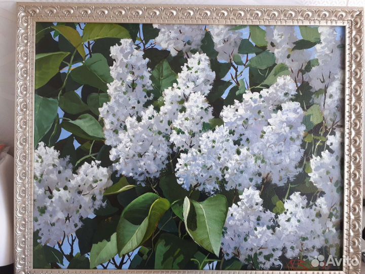Картина Белая сирень