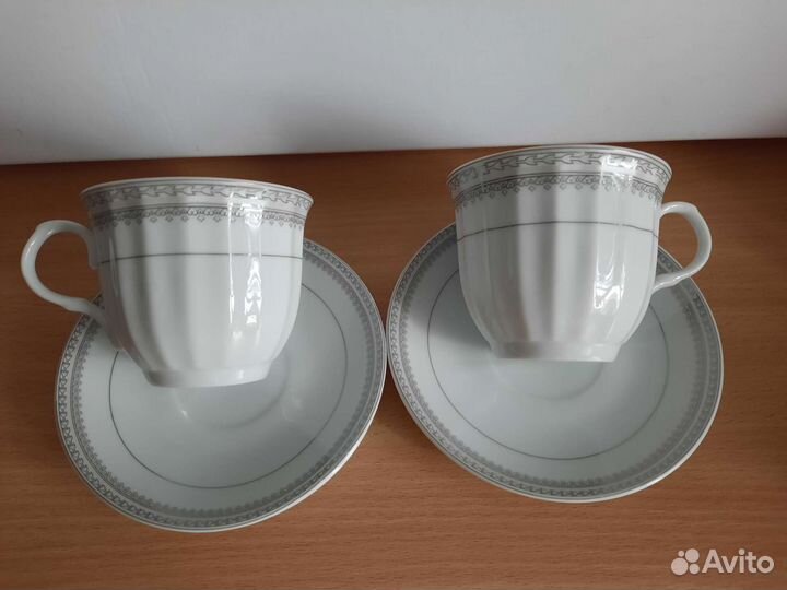 Чайные пары разные и сервиз Богдановичи СССР