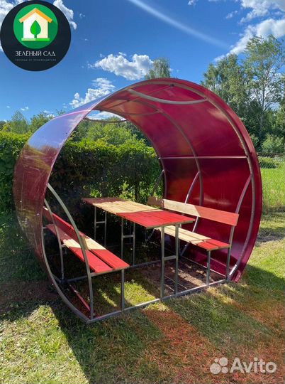 Беседка для дачи из Поликарбоната