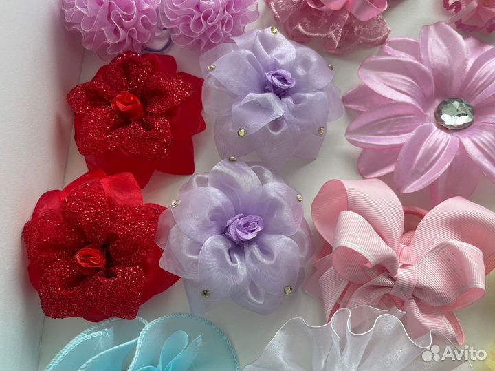 Банты для волос 16шт.(пакетом)