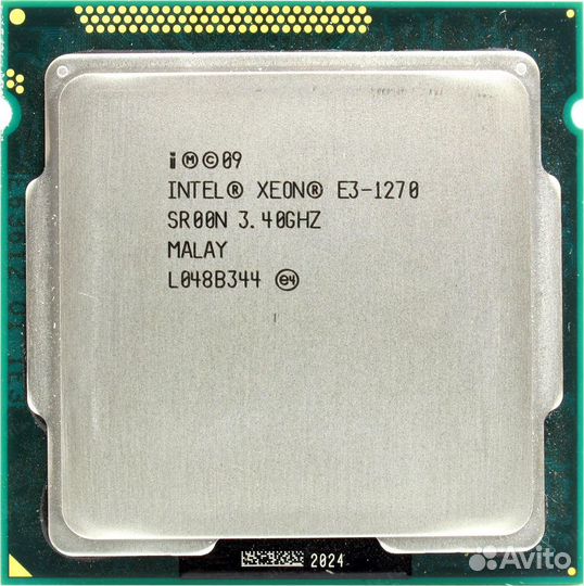 Xeon E3-1270 (i7-2600) 3.4-3.8GHz. LGA 1155 80W