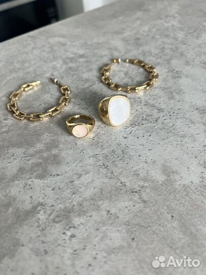 Бижутерия кольцо серьги lime