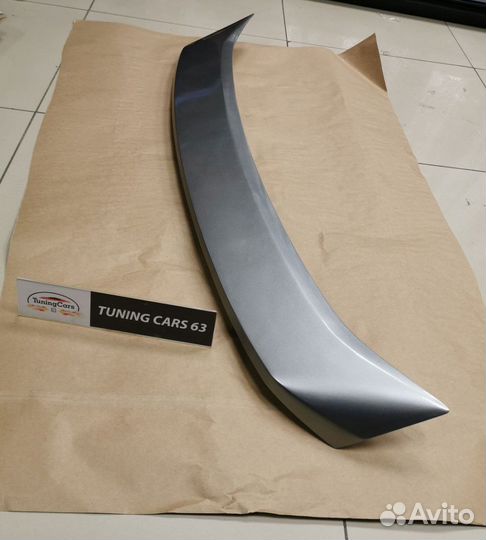 Лип спойлер крышки багажника - KIA Spectra Серебро