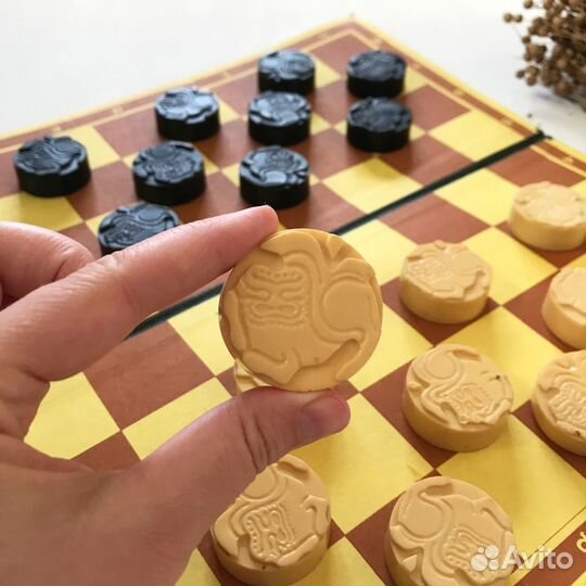 Шашки СССР Ленинград 1988 со львом