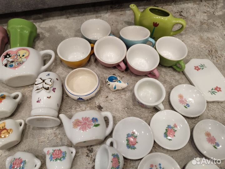 Детская посуда керамика 154 предмета