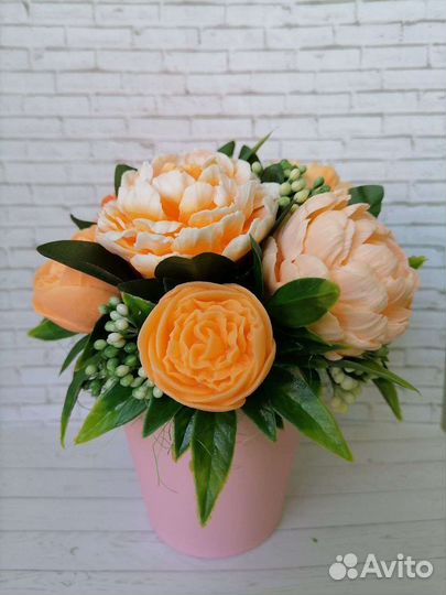 Букет цветов из мыла