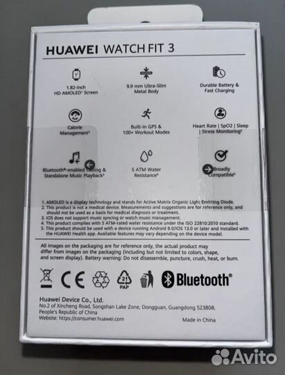 Смарт-часы huawei Watch Fit 3 Black