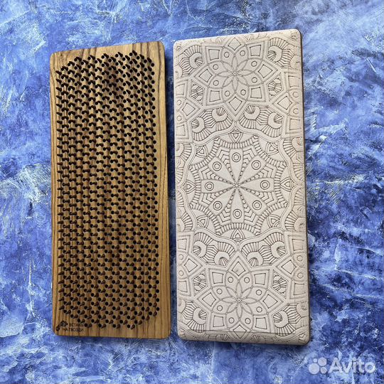 Доска садху из каучука с медными гвоздями