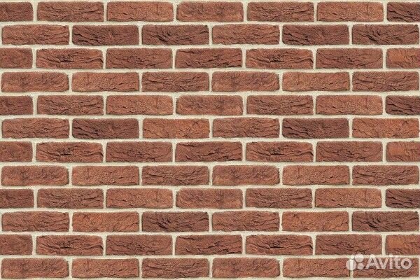 Плита Фаспан Везувий кирпич Красный №1002 Вертикал
