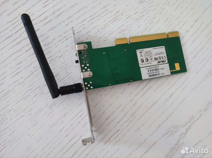 Сетевая карта wifi адаптер asus pci-n10