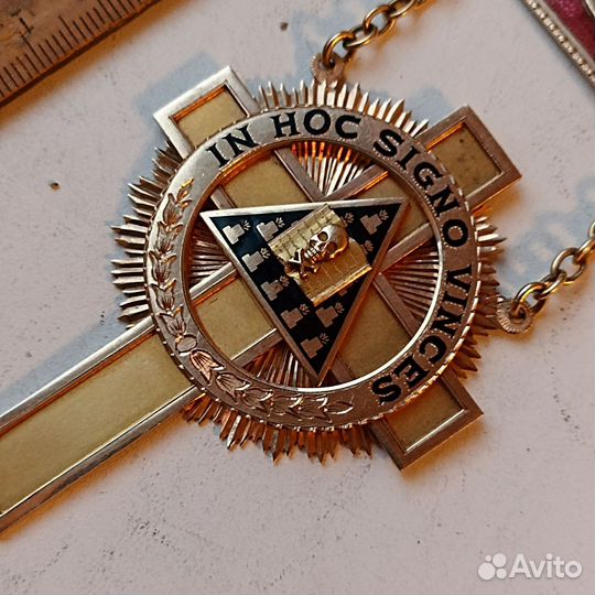 Знак масонский золото 10k