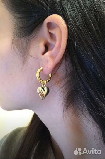 Серьги Конго Трансформеры Сердце